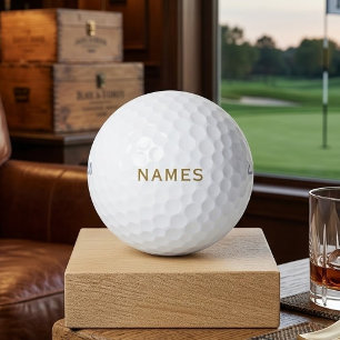 Personalized With Last Name or Nickname on Them Golf Balls