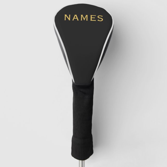 Personalized With Last Name or Nickname on Them Golf Head Cover (Front)