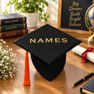 Personalized With Last Name or Nickname on Them Graduation Cap Topper