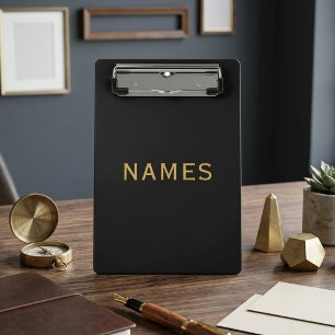 Personalized With Last Name or Nickname on Them Mini Clipboard