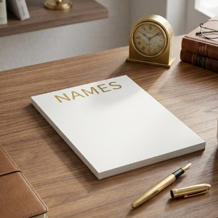 Personalized With Last Name or Nickname on Them Notepad