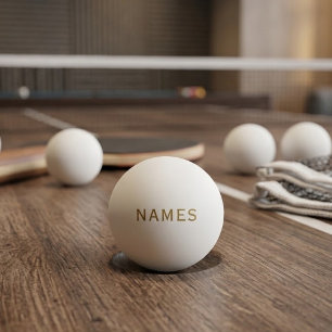 Personalized With Last Name or Nickname on Them Ping Pong Ball
