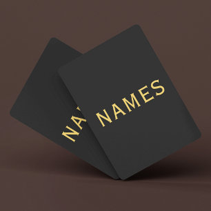 Personalized With Last Name or Nickname on Them Playing Cards