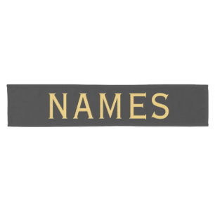 Personalized With Last Name or Nickname on Them Short Table Runner