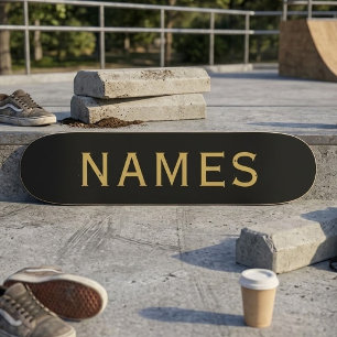 Personalized With Last Name or Nickname on Them Skateboard