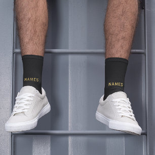 Personalized With Last Name or Nickname on Them Socks
