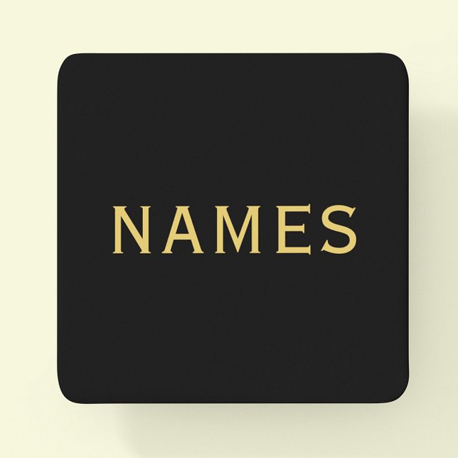 Personalized With Last Name or Nickname on Them Square Paper Coaster (Creator Uploaded)