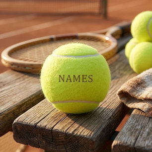 Personalized With Last Name or Nickname on Them Tennis Balls