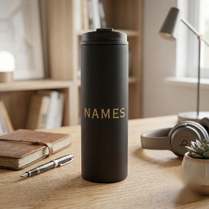 Personalized With Last Name or Nickname on Them Thermal Tumbler