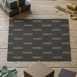 Personalized With Last Name or Nickname on Them Tissue Paper