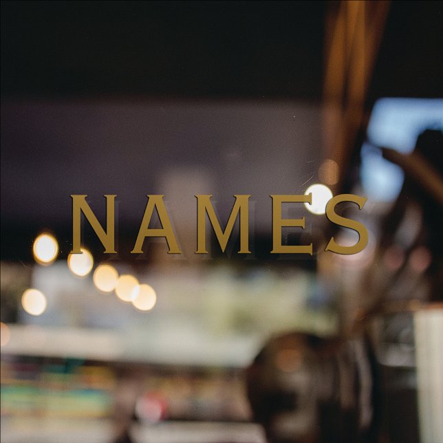 Personalized With Last Name or Nickname on Them Window Cling (Creator Uploaded)
