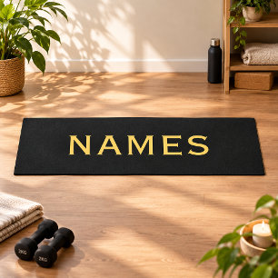 Personalized With Last Name or Nickname on Them Yoga Mat