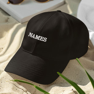 Personalized With Last or Nickname Name on Them Embroidered Hat