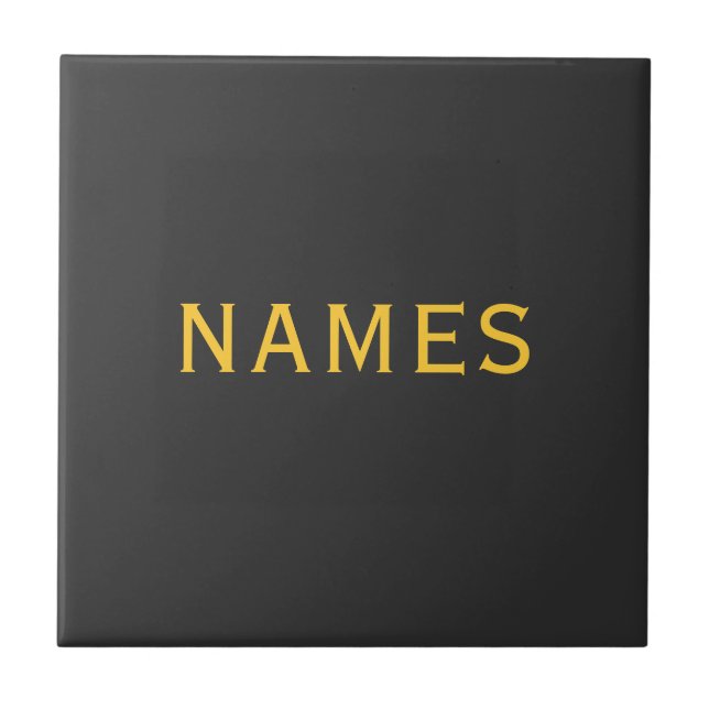 Personalized With Last or Nickname Name on Them Tile (Front)