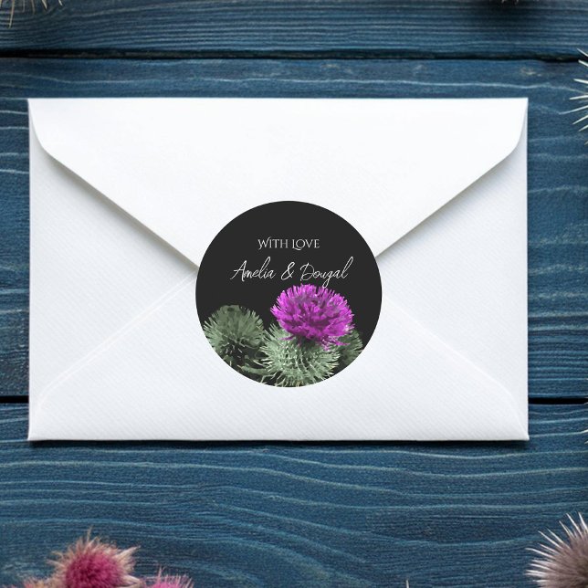 Personalized with love Thistle Sticker (Creator Uploaded)