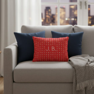Personalized with Monogram & Runic Symbol Accent Pillow