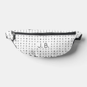 Personalized with Monogram & Runic Symbols Fanny Pack