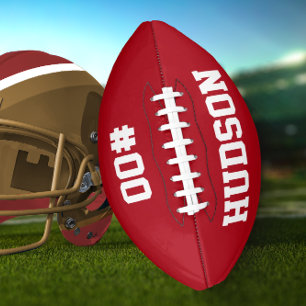 Personalized with name and number football