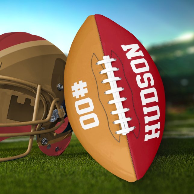 Personalized with name and number football (Creator Uploaded)