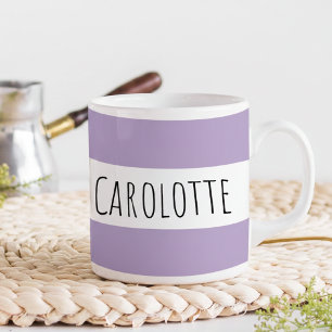 Personalized With Name Custom Lilac Coffee Mug