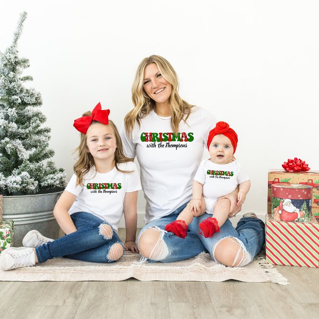 Personalized With Name Family Christmas Matching T-Shirt (Creator Uploaded)