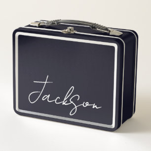 Personalized with Name Metal Lunchbox