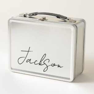 Personalized with Name Metal Lunchbox