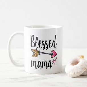 Personalized with name of children Blessed Mama Coffee Mug