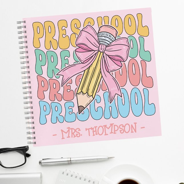 Personalized With Name Preschool Teacher Custom Notebook (Creator Uploaded)