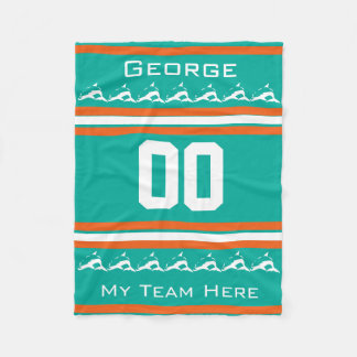 Personalized with name,#, team, sports fan Team do Fleece Blanket