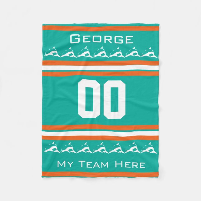 Personalized with name,#, team, sports fan Team do Fleece Blanket (Front)