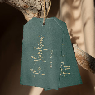 Personalized With Names Elegant Calligraphy Script Gift Tags