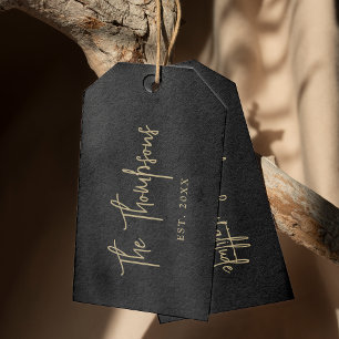 Personalized With Names Elegant Calligraphy Script Gift Tags