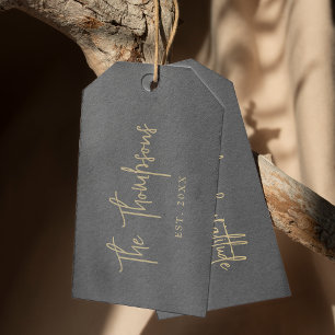 Personalized With Names Elegant Calligraphy Script Gift Tags