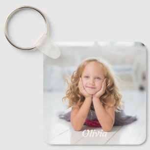 Personalized with Photo and Name Keychain