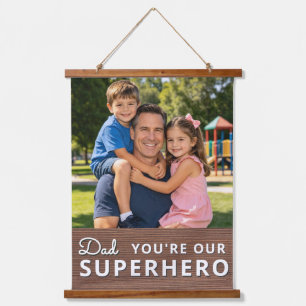 Personalized with photo and text hanging tapestry