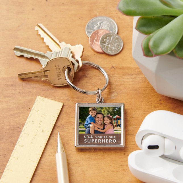 Personalized with Photo and Text Keychain (Desk)