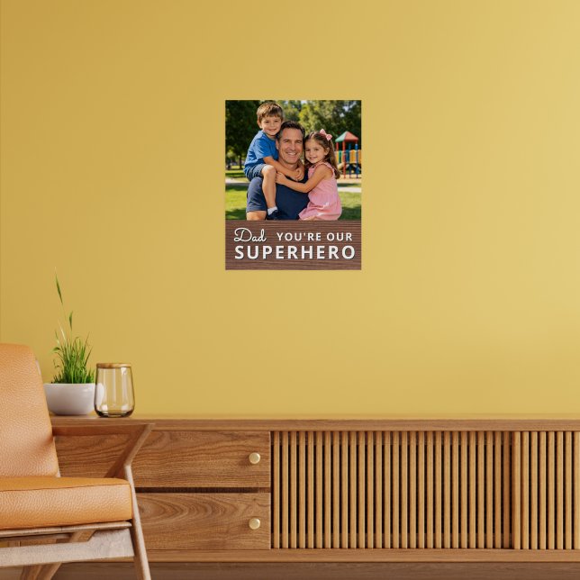 Personalized with photo and text poster (Living Room 2)
