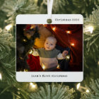 Personalized With Photo Baby's First Christmas