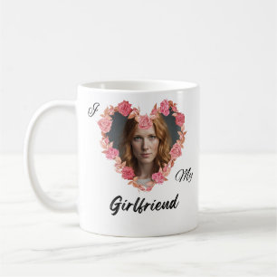 Personalized with photo  I Love My Girlfriend Mug