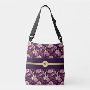 Personalized with Stunning Gold and Purple Crossbody Bag