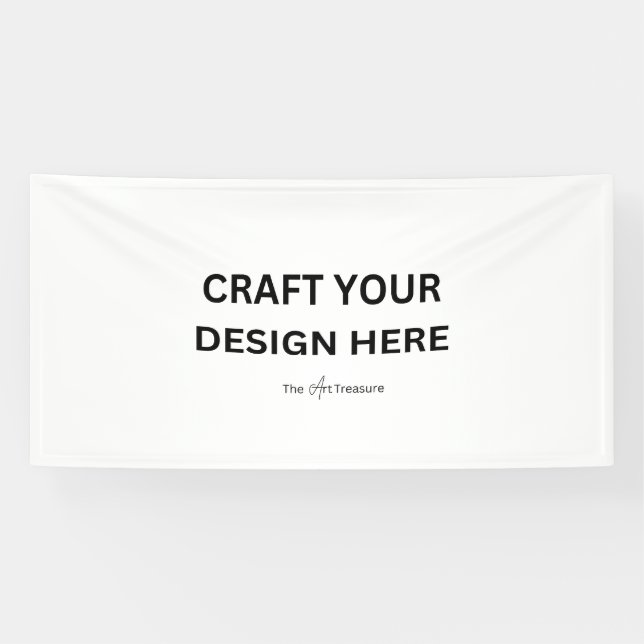 Personalized with Your Design, Logo,Message 4'x8' Banner (Horizontal)