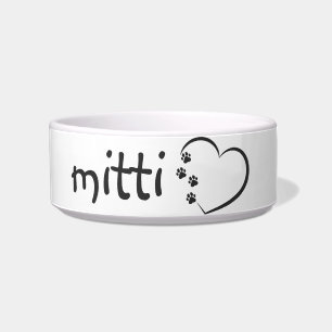 Personalized with your pet's name pet bowl