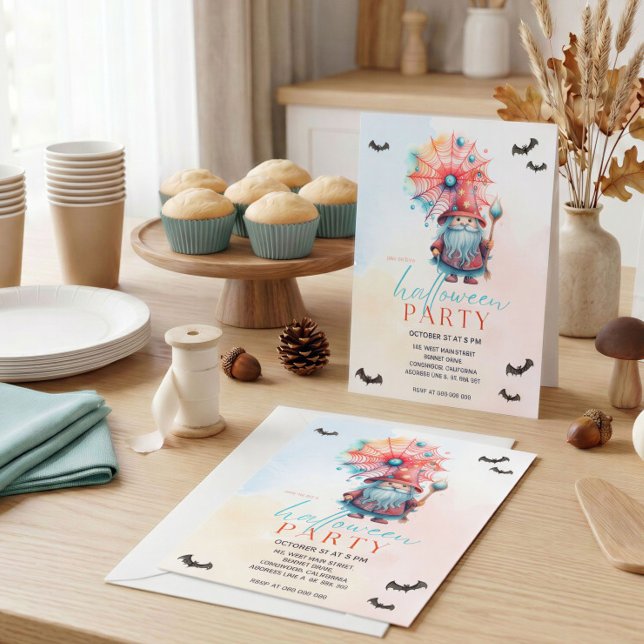 Personalized Wizard Halloween Party Invitation (Creator Uploaded)