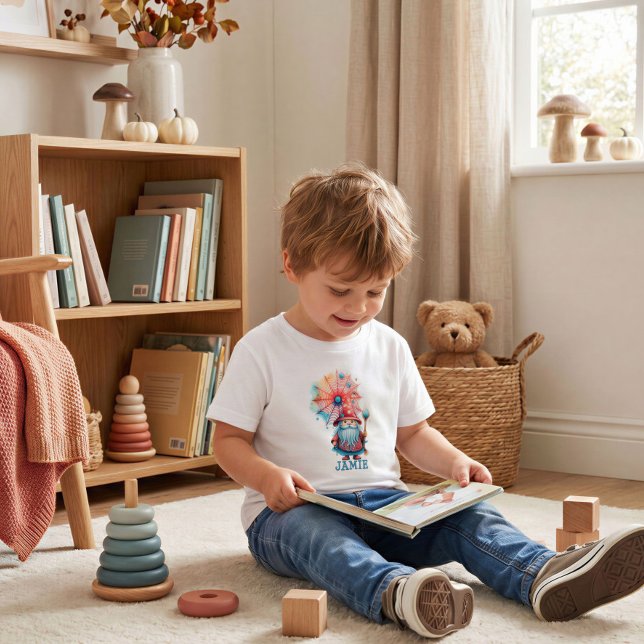 Personalized Wizard Toddler Halloween Shirt (Creator Uploaded)