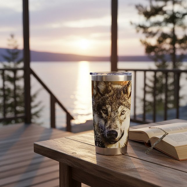 Personalized Wolf   Insulated Tumbler (Creator Uploaded)