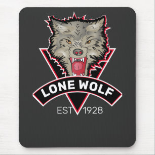 Personalized Wolf Theme eSport Team Sign Mouse Pad