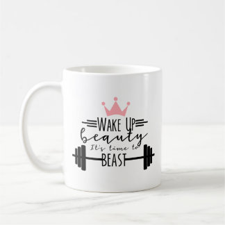 Personalized Woman's Weight Lifting Gym Fitness Coffee Mug