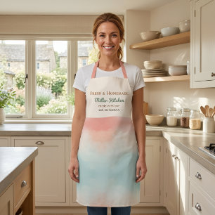 Personalized Women Kitchen Apron Custom Name Chef 