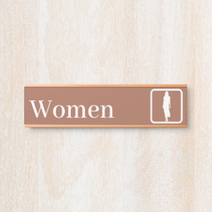 Personalized Women Restroom Signs